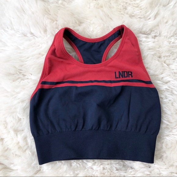 LNDR Other - LNDR Navy & Red Seamless Sports Bra LNDR Other - LNDR Navy & Red Seamless Sports Bra